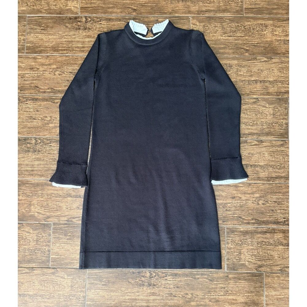Vince Camuto Sweater Dress with Contrast Ruffle Trim